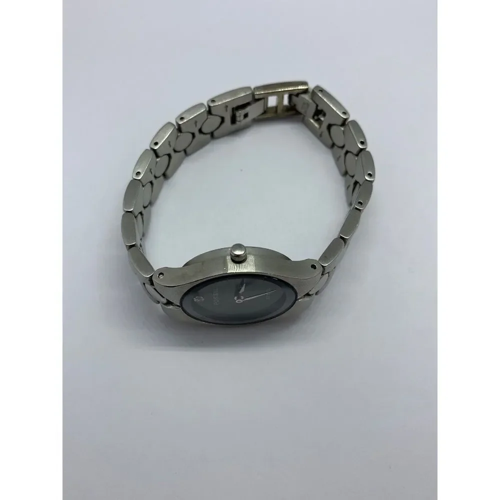 Fossil FS2628 Unisex Silver Stainless Steel Analog Dial Quartz Wrist Watch ZZ195